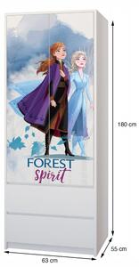 Dětská skříň Disney - Frozen 2 - Elsa a Anna "Forest spirit"