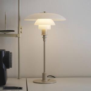 Louis Poulsen Stolní lampa PH 3/2, lesklá béžová, Ø 28 cm, Krémová / jantar, Obývací pokoj / jídelna, Mosaz, Design