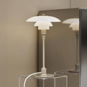 Louis Poulsen Stolní lampa PH 2/1, lesklá béžová, Ø 20 cm, Krémová / jantar, Obývací pokoj / jídelna, Mosaz, Design