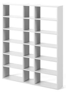 Bílá knihovna 182x224 cm Pombal - TemaHome