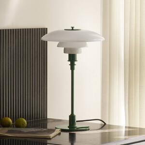 Louis Poulsen Stolní lampa PH 3/2, tmavě zelená, Ø 28 cm, Zelená, Obývací pokoj / jídelna, Mosaz, Design