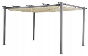 BelloGriardino | Zahradní pergola 3 x 4 m - Ecru - Odolná proti povětrnostním vlivům - Elegantní design - Ochrana proti slunci