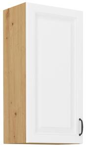 STILO ab | horní skříňka 40G-90 1F se 3 policemi | 40 cm | VYSOKÁ | UNI dvířka | artisan/bílá