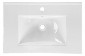 Koupelnová závěsná skříňka pod umyvadlo HAVANA bílá 80 cm s LED osvětlením