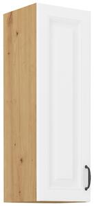 STILO ab | horní skříňka 30G-90 1F se 3 policemi | 30 cm | artisan/bílá | UNI dvířka