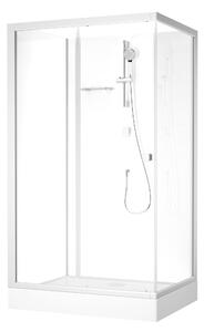 Sprchový kout 90x115 MARWELL kompletní sprcha Fresh Shower Rectangle - 90x115x205cm - kompletní sprcha s předním vstupem - s posuvnými dveřmi - vysoce kvalitní hliníkové profily