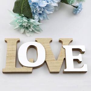 Dřevěná dekorace LOVE