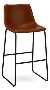 Sada 2 hnědých barových židlí Furnhouse Indiana