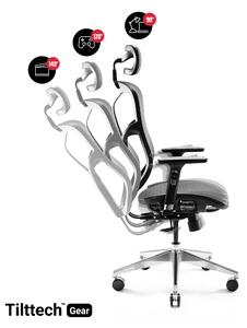 JAN NOWAK Kancelářská ergonomická židle Amadeus: černo-šedá