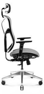 JAN NOWAK Kancelářská ergonomická židle Amadeus: černo-šedá