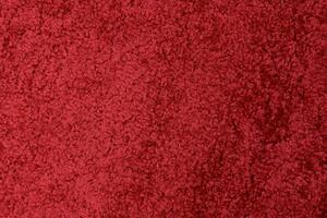 Makro Abra Koberec Běhoun Shaggy DELHI 7388A Jednobarevný červený Rozměr: 60x200 cm