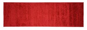 Makro Abra Koberec Běhoun Shaggy DELHI 7388A Jednobarevný červený Rozměr: 60x200 cm