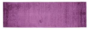 Makro Abra Koberec Běhoun Shaggy DELHI 7388A Jednobarevný fialový Rozměr: 80x200 cm