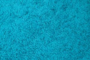 Makro Abra Koberec Běhoun Shaggy DELHI 7388A Jednobarevný tyrkysový modrý Rozměr: 60x200 cm