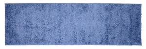 Makro Abra Koberec Běhoun Shaggy DELHI SFH 7388A Jednobarevný modrý Rozměr: 60x200 cm