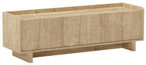 Marckeric TV stolek Daira 140 x 40 cm s dubovým dekorem