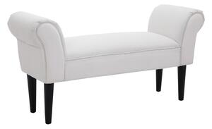 HOMCOM Čalouněná lavice na konci postele s opěrkami pro ložnici, obývací pokoj a chodbu 102x36x51 cm, nosnost 130 kg | Aosom