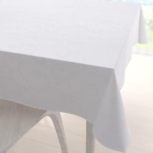 Biante Teflonový čtvercový ubrus TF-100 Bílé ornamenty s lístky 50x50 cm