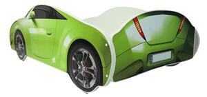 Dětská autopostel S-CAR 160x80 cm - zelená
