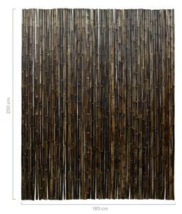Tmavohnědá bambusová rolka (bambusový plot) 180 x 250 cm