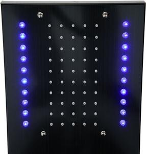 Sprchový panel STELLA LED 4v1 - s výtokem do vany - černý