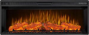 ArtiFlame Elektrický krb AF42 Multicolour Elektrický vestavný krb s ohřevem 1600W realistický 3D efekt plamene LED osvětlení Dálkové ovládání Černá barva