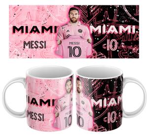 Keramický hrníček s motivem Messi Miami 450ml