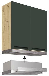 GLAMOUR z | horní skříňka GLA-37G na vestavnou digestoř | 60 cm | zelená mat