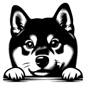 Samolepka pes Shiba-Inu