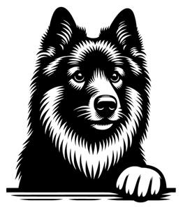 Samolepka pes Norský elkhound