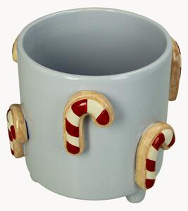 Keramický obal na květináč Candy Cane