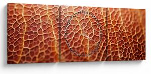 Obraz - Detail textury (s hodinami) (90x30 cm)