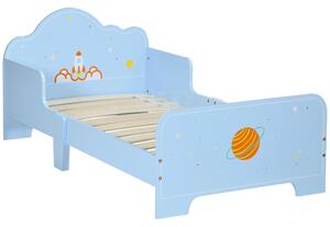 Dětská postel ZONEKIZ pro děti ve věku 3-6 let 143x74x59 cm Dřevěná postel s bezpečnostními zábranami Max zatížení 80 kg Moderní nábytek do ložnice Mo