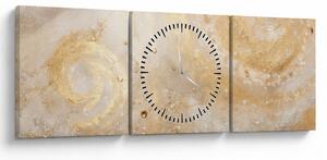 Obraz - Vzorovaná textura (s hodinami) (90x30 cm)