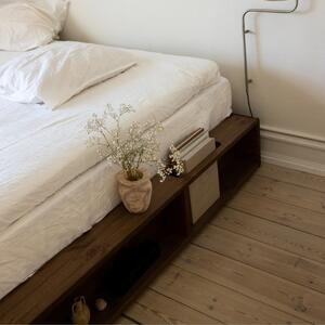 Hnědá dřevěná dvoulůžková postel Karup Design Ziggy 160 x 200 cm