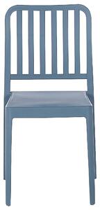 Sada 4 zahradních židlí modrá SERSALE