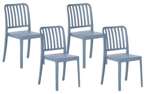 Sada 4 zahradních židlí modrá SERSALE