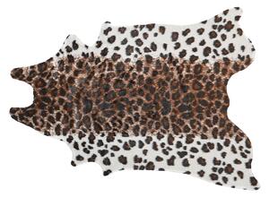 Koberec z umělé hovězí kůže se skvrnami 150 x 200 cm hnědý / bílý BOGONG
