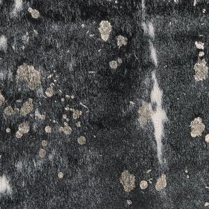 Koberec z umělé hovězí kůže se skvrnami 130 x 170 cm černý / bílý BOGONG