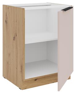 SOLEA k | dolní kuchyňská skříňka 60 D 1F policová | 60 cm | UNI | artisan/kašmír | VÝBĚR ÚCHYTŮ