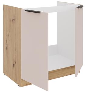 SOLEA k | dolní kuchyňská skříňka 80 ZL 2F dřezová | 80 cm | artisan/kašmír | VÝBĚR ÚCHYTŮ