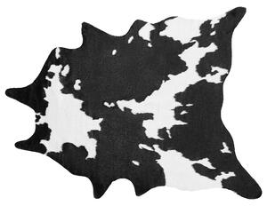 Koberec z umělé hovězí kůže 150 x 200 cm černý / bílý BOGONG