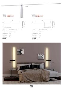 Redo 01-2747 - LED Nástěnné svítidlo TANGENT LED/13W/230V CRI 90 černá