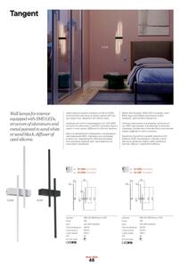 Redo 01-2747 - LED Nástěnné svítidlo TANGENT LED/13W/230V CRI 90 černá