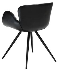 Černá koženková židle DAN-FORM Denmark Gaia