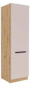 SOLEA k | vysoká skříňka 60 LO-210 2F na vestavnou lednici | 60 cm | UNI dvířka | artisan/kašmír | VÝBĚR ÚCHYTŮ