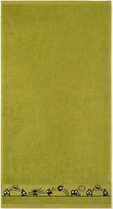 Bavlněná osuška Příšerky - zelená Rozměr: ručníček 30x50