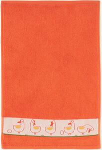 Bavlněný ručník Kačenky - oranžová Rozměr: ručníček 30x50