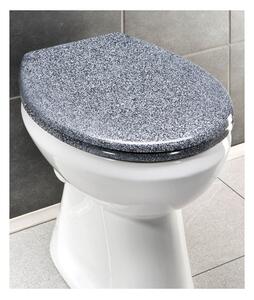 WC sedátko v žulovém dekoru se snadným zavíráním Wenko Premium Ottana, 45,2 x 37,6 cm