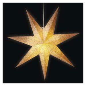 EMOS Vánoční hvězda papírová závěsná se zlatými třpytkami na okrajích, bílá, 60 cm, vnitřní DCAZ07